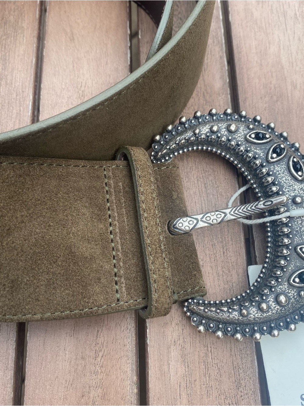 Sezane Louve leather belt, T.90. NWT but modified - Picture 2 of 5